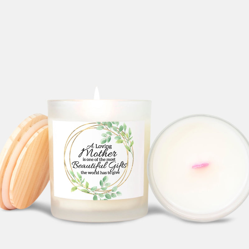 Mother's Day Frosted Candle