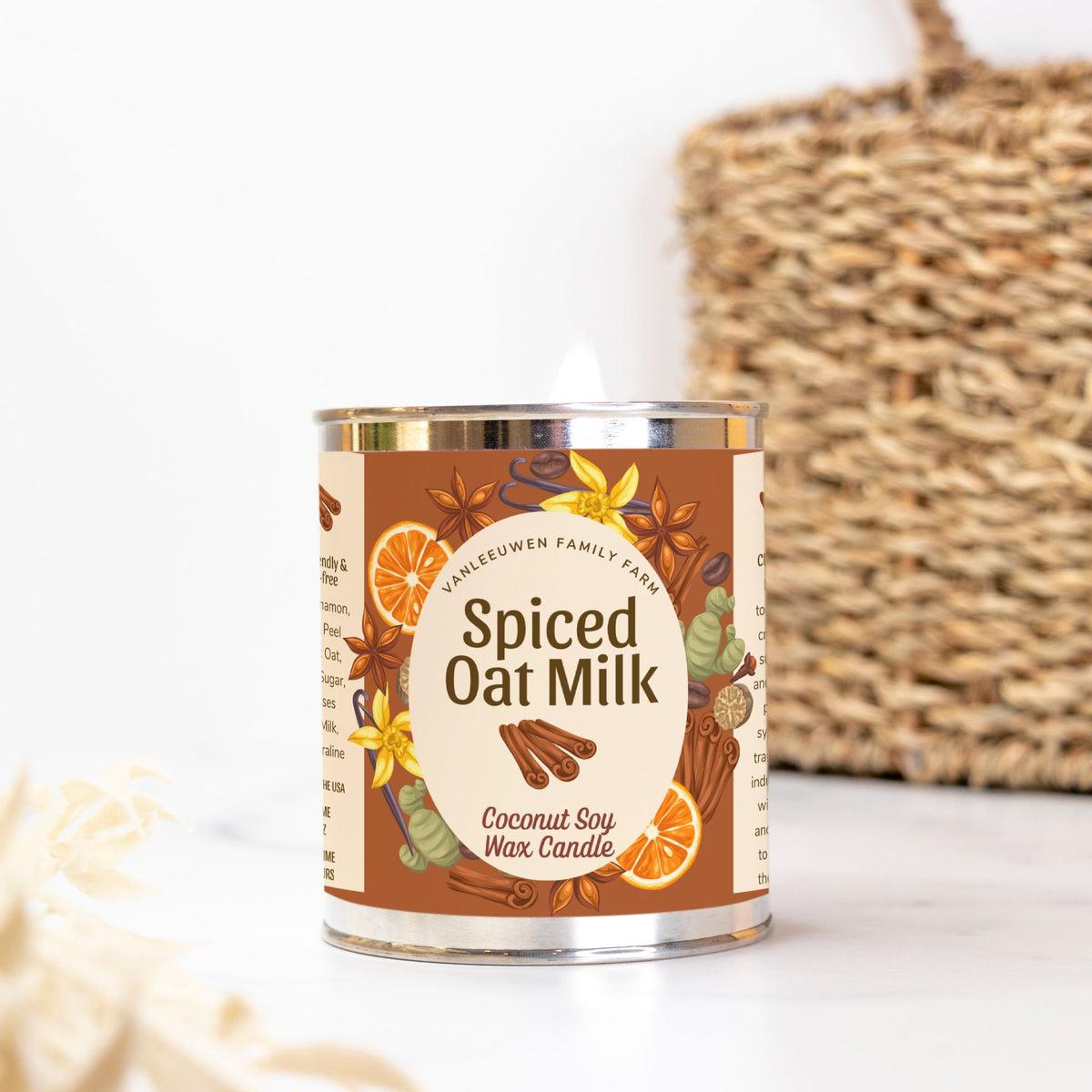 Spiced Oat Milk Candle Paint Can (Hand Poured 16 oz.)