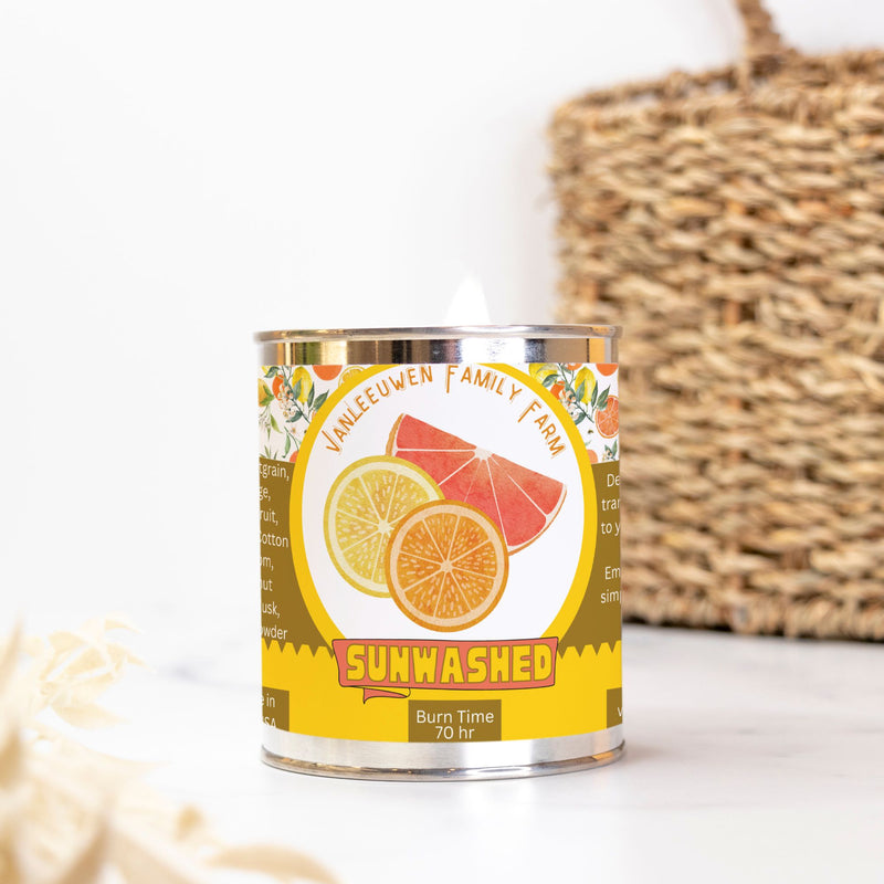 Sunwashed Candle Paint Can (Hand Poured 16 oz.)