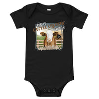 Little Cattle Checkin Buddy Baby short sleeve onesie