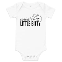 It's Alright to be Little Bitty Baby short sleeve onesie