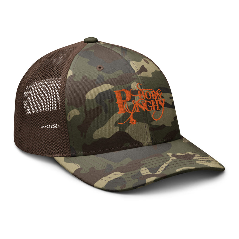 Born Punchy Camouflage trucker hat