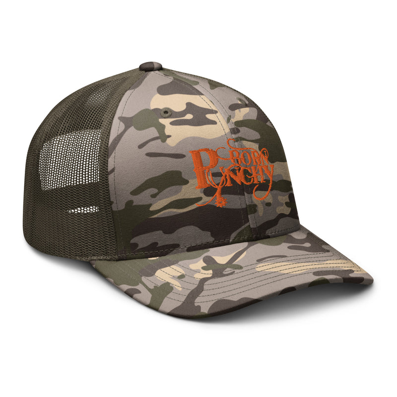 Born Punchy Camouflage trucker hat