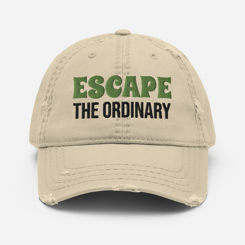 Escape the ordinary Distressed Dad Hat