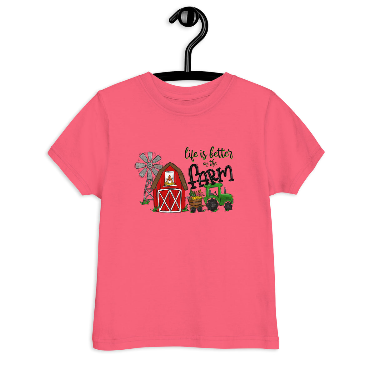Life is better on the farm Toddler jersey t-shirt