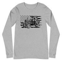 USA Tractor Flag Long Sleeve Tee