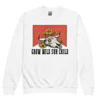 Grow Wild Sun Child Youth crewneck sweatshirt