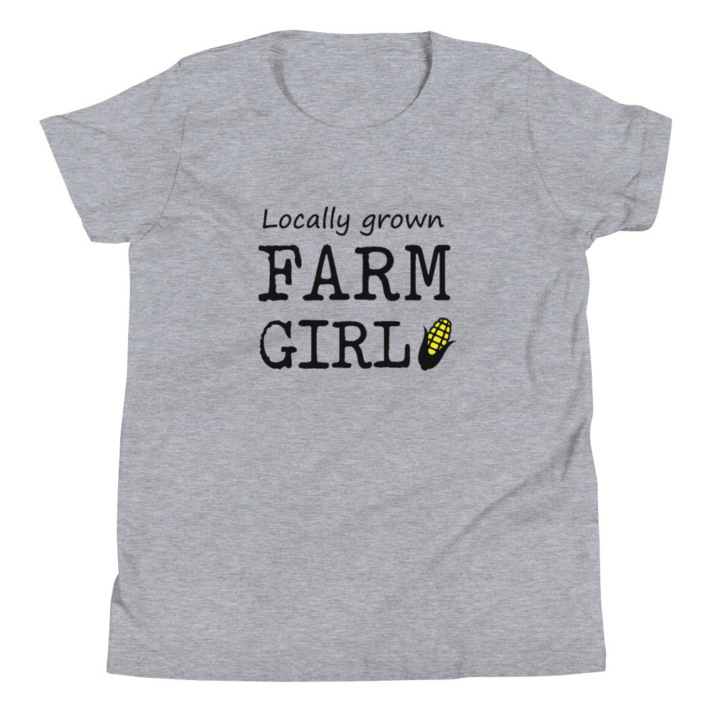 Locally Grown Farm Girl Youth Short Sleeve T-Shirt