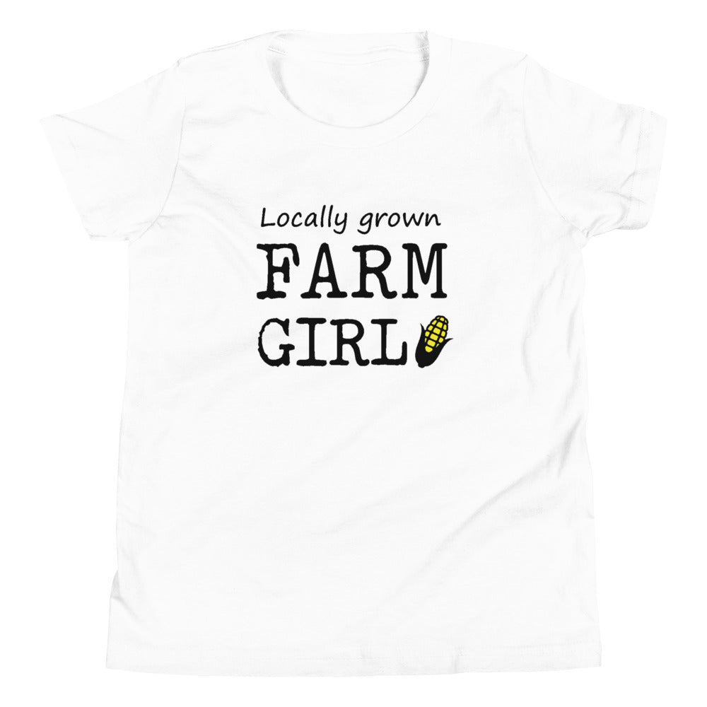 Locally Grown Farm Girl Youth Short Sleeve T-Shirt